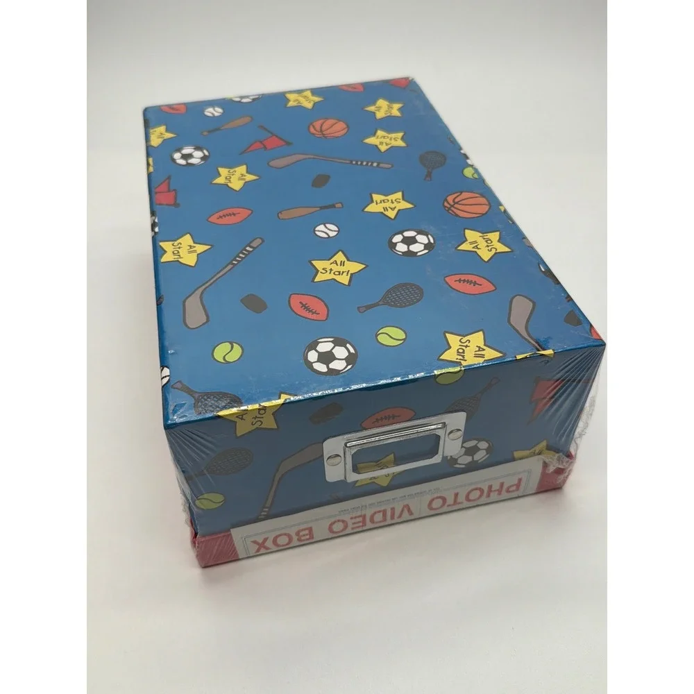 Pioneer Sports Photo Video Storage Box 1100 Capacity Acid Free Red Blue B-1 NEW